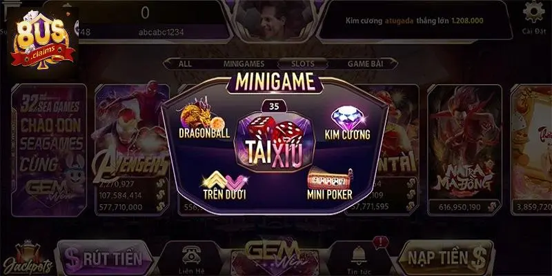 Rất nhiều Mini Game tại Phỏm đang chờ đón người chơi